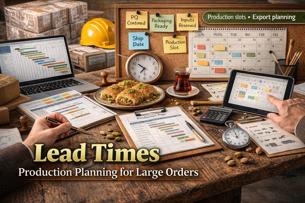 Lead Times: Production Planning for Large Orders — Baklava Academy