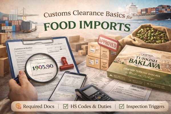 Customs Clearance Basics for Food Imports — Baklava Academy